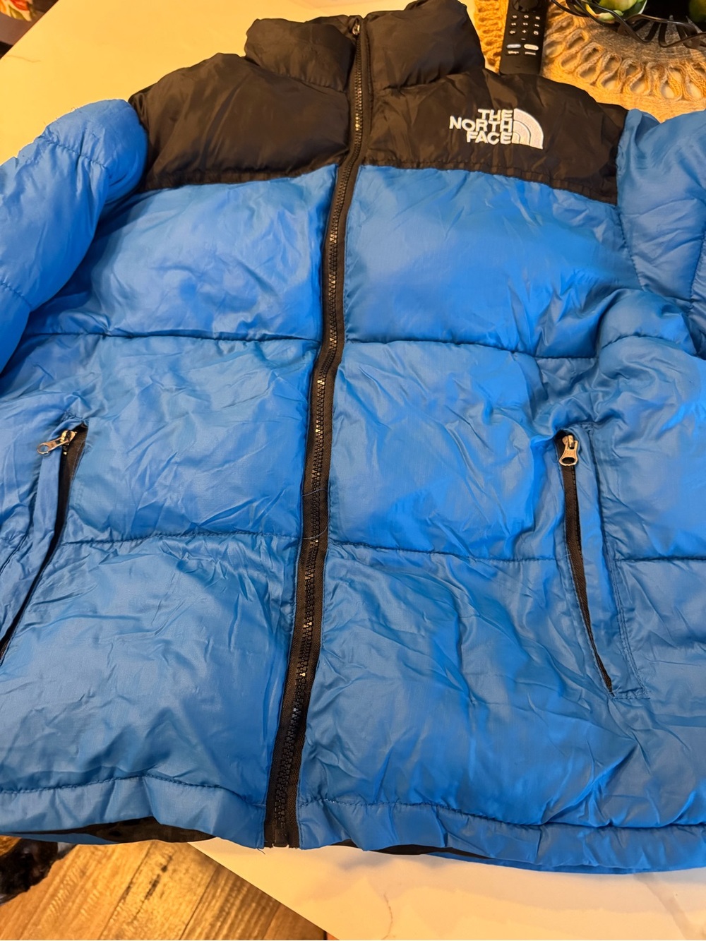 The North Face Blue and Black Men's Puffer Jacket